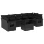 vidaXL 8-tlg. Garten-Sofagarnitur mit Kissen Schwarz Poly Rattan vidaXL 8-tlg. Garten-Sofagarnitur mit Kissen Schwarz Poly Rattan
