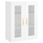 Highboard Hochglanz-Weiß 69,5x34x180 cm Holzwerkstoff Highboard Hochglanz-Weiß 69,5x34x180 cm Holzwerkstoff