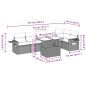 vidaXL 7-tlg. Garten-Sofagarnitur mit Kissen Schwarz Poly Rattan vidaXL 7-tlg. Garten-Sofagarnitur mit Kissen Schwarz Poly Rattan