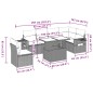 vidaXL 7-tlg. Garten-Sofagarnitur mit Kissen Schwarz Poly Rattan vidaXL 7-tlg. Garten-Sofagarnitur mit Kissen Schwarz Poly Rattan