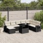 vidaXL 8-tlg. Garten-Sofagarnitur mit Kissen Schwarz Poly Rattan vidaXL 8-tlg. Garten-Sofagarnitur mit Kissen Schwarz Poly Rattan