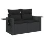 vidaXL 10-tlg. Garten-Sofagarnitur mit Kissen Schwarz Poly Rattan vidaXL 10-tlg. Garten-Sofagarnitur mit Kissen Schwarz Poly Rattan