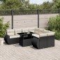 vidaXL 9-tlg. Garten-Sofagarnitur mit Kissen Schwarz Poly Rattan vidaXL 9-tlg. Garten-Sofagarnitur mit Kissen Schwarz Poly Rattan