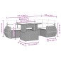 vidaXL 6-tlg. Garten-Sofagarnitur mit Kissen Schwarz Poly Rattan vidaXL 6-tlg. Garten-Sofagarnitur mit Kissen Schwarz Poly Rattan
