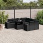 vidaXL 9-tlg. Garten-Sofagarnitur mit Kissen Schwarz Poly Rattan vidaXL 9-tlg. Garten-Sofagarnitur mit Kissen Schwarz Poly Rattan