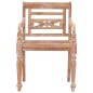 vidaXL Batavia-Stühle 6 Stk. Weiß Massivholz Teak vidaXL Batavia-Stühle 6 Stk. Weiß Massivholz Teak