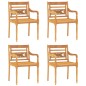 vidaXL 5-tlg. Garten-Essgruppe Massivholz Teak vidaXL 5-tlg. Garten-Essgruppe Massivholz Teak