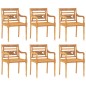 vidaXL 7-tlg. Garten-Essgruppe Massivholz Teak vidaXL 7-tlg. Garten-Essgruppe Massivholz Teak
