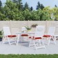 vidaXL Stuhlkissen 4 Stk. 40x40x7 cm Oxford-Gewebe Rot vidaXL Stuhlkissen 4 Stk. 40x40x7 cm Oxford-Gewebe Rot