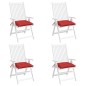 vidaXL Stuhlkissen 4 Stk. 40x40x7 cm Oxford-Gewebe Rot vidaXL Stuhlkissen 4 Stk. 40x40x7 cm Oxford-Gewebe Rot