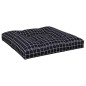 vidaXL Palettenkissen 2-tlg. Schwarz Karomuster Stoff vidaXL Palettenkissen 2-tlg. Schwarz Karomuster Stoff