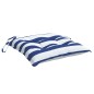 vidaXL Stuhlkissen 2 Stk. Blau & Weiß Gestreift 40x40x7 cm Stoff vidaXL Stuhlkissen 2 Stk. Blau & Weiß Gestreift 40x40x7 cm Stoff