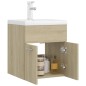 Waschbeckenunterschrank Einbaubecken Sonoma-Eiche Holzwerkstoff Waschbeckenunterschrank Einbaubecken Sonoma-Eiche Holzwerkstoff