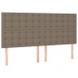 vidaXL Boxspringbett mit Matratze Taupe 160x200 cm Stoff vidaXL Boxspringbett mit Matratze Taupe 160x200 cm Stoff