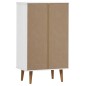 vidaXL Schuhschrank MOLDE Weiß 59,5x35x103 cm Massivholz Kiefer vidaXL Schuhschrank MOLDE Weiß 59,5x35x103 cm Massivholz Kiefer