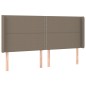vidaXL Boxspringbett mit Matratze & LED Taupe 180x200 cm Stoff vidaXL Boxspringbett mit Matratze & LED Taupe 180x200 cm Stoff