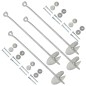 vidaXL Erdanker 4 Stk. 10×60 cm Verzinktes Metall vidaXL Erdanker 4 Stk. 10×60 cm Verzinktes Metall
