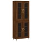 Highboard Braun Eichen-Optik 69,5x34x180 cm Holzwerkstoff Highboard Braun Eichen-Optik 69,5x34x180 cm Holzwerkstoff