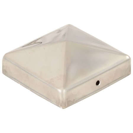 vidaXL Pfostenkappen 6 Stk. Pyramide Edelstahl 81 x 81 mm  