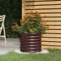 vidaXL Pflanzkübel Pulverbeschichteter Stahl 40x40x36 cm Braun vidaXL Pflanzkübel Pulverbeschichteter Stahl 40x40x36 cm Braun