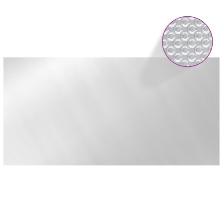 vidaXL Poolabdeckung Silbern 400x200 cm PE