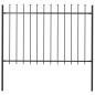vidaXL Gartenzaun mit Speerspitzen Stahl 1,8 m Schwarz vidaXL Gartenzaun mit Speerspitzen Stahl 1,8 m Schwarz