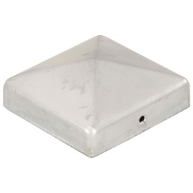 vidaXL Pfostenkappen 6 Stk. Pyramide Verzinktes Metall 81 x 81 mm  