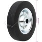 vidaXL Rad für Anhänger-Stützrad Ø20x5 cm Vollgummi und Stahl vidaXL Rad für Anhänger-Stützrad Ø20x5 cm Vollgummi und Stahl