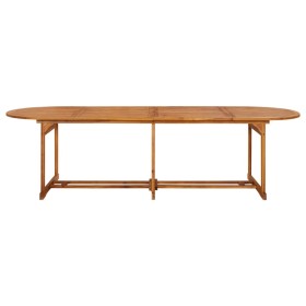 vidaXL Garten-Esstisch 280x90x75 cm Massivholz Akazie
