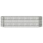 vidaXL Hochbeet Pulverbeschichteter Stahl 152x40x36 cm Silbern vidaXL Hochbeet Pulverbeschichteter Stahl 152x40x36 cm Silbern