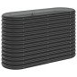 vidaXL Hochbeet Pulverbeschichteter Stahl 114x40x68 cm Anthrazit vidaXL Hochbeet Pulverbeschichteter Stahl 114x40x68 cm Anthrazit