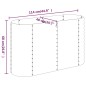 vidaXL Hochbeet Pulverbeschichteter Stahl 114x40x68 cm Anthrazit vidaXL Hochbeet Pulverbeschichteter Stahl 114x40x68 cm Anthrazit