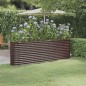 vidaXL Hochbeet Pulverbeschichteter Stahl 224x40x68 cm Braun vidaXL Hochbeet Pulverbeschichteter Stahl 224x40x68 cm Braun