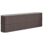 vidaXL Hochbeet Pulverbeschichteter Stahl 224x40x68 cm Braun vidaXL Hochbeet Pulverbeschichteter Stahl 224x40x68 cm Braun