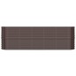 vidaXL Hochbeet Pulverbeschichteter Stahl 224x40x68 cm Braun vidaXL Hochbeet Pulverbeschichteter Stahl 224x40x68 cm Braun