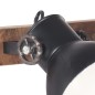 vidaXL Wandlampe Industriestil Schwarz 90x25 cm E27
