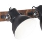 vidaXL Wandlampe Industriestil Schwarz 90x25 cm E27
