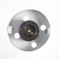 vidaXL Wandlampe Industriestil Schwarz 90x25 cm E27