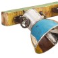 vidaXL Wandleuchte Industrie-Stil Mehrfarbig 90x25 cm E27 vidaXL Wandleuchte Industrie-Stil Mehrfarbig 90x25 cm E27