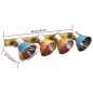 vidaXL Wandleuchte Industrie-Stil Mehrfarbig 90x25 cm E27 vidaXL Wandleuchte Industrie-Stil Mehrfarbig 90x25 cm E27
