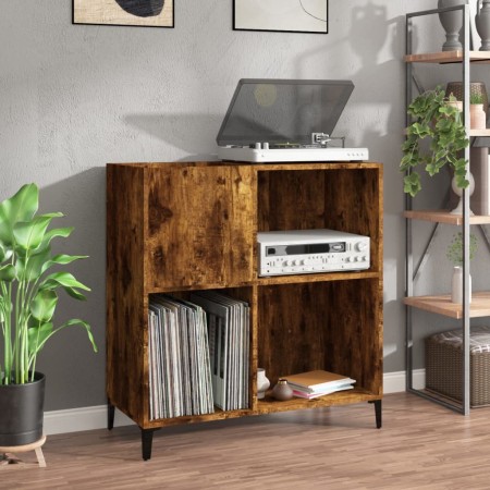 vidaXL Plattenschrank Räuchereiche 84,5x38x89 cm Holzwerkstoff