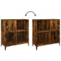 vidaXL Plattenschrank Räuchereiche 84,5x38x89 cm Holzwerkstoff vidaXL Plattenschrank Räuchereiche 84,5x38x89 cm Holzwerkstoff