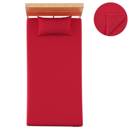 vidaXL Bettlaken 2 Stk. Polyester-Fleece 100x200 cm Burgunderrot