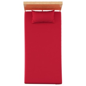 vidaXL Bettlaken 2 Stk. Polyester-Fleece 100x200 cm Burgunderrot