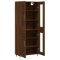 Highboard Braun Eichen-Optik 69,5x34x180 cm Holzwerkstoff Highboard Braun Eichen-Optik 69,5x34x180 cm Holzwerkstoff
