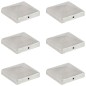 vidaXL Pfostenkappen 6 Stk. Pyramide Verzinktes Metall 101 x 101 mm vidaXL Pfostenkappen 6 Stk. Pyramide Verzinktes Metall 101 x 101 mm