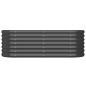 vidaXL Hochbeet Pulverbeschichteter Stahl 114x40x36 cm Anthrazit vidaXL Hochbeet Pulverbeschichteter Stahl 114x40x36 cm Anthrazit