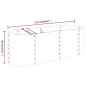 vidaXL Hochbeet Pulverbeschichteter Stahl 114x40x36 cm Anthrazit vidaXL Hochbeet Pulverbeschichteter Stahl 114x40x36 cm Anthrazit