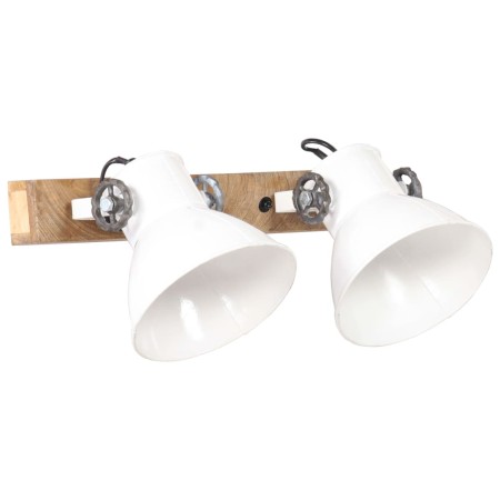 vidaXL Wandlampe Industriestil Weiß 45x25 cm E27