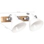 vidaXL Wandlampe Industriestil Weiß 45x25 cm E27 vidaXL Wandlampe Industriestil Weiß 45x25 cm E27